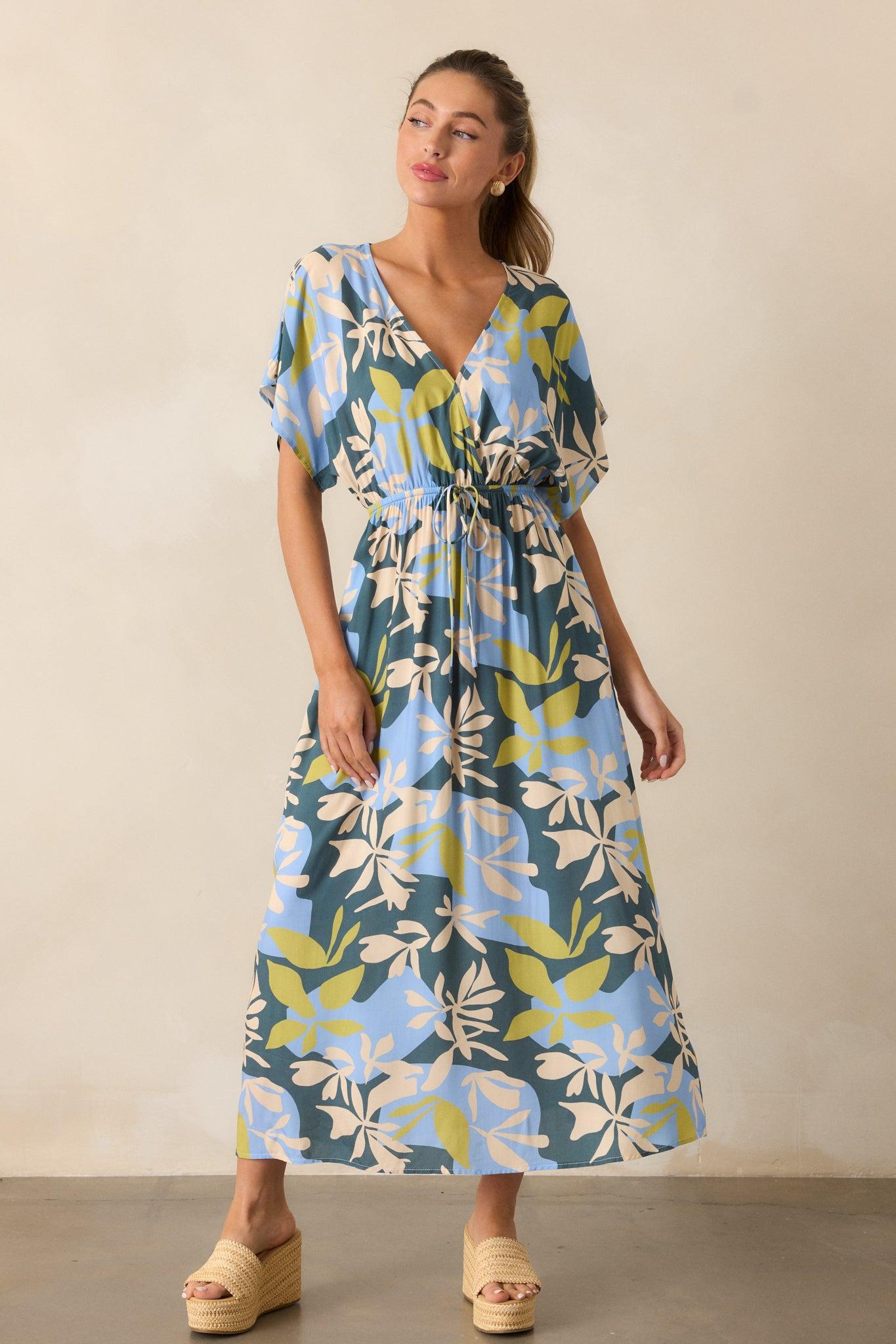 MINKPINK Artistic Garden Green Midi Dress Product Image