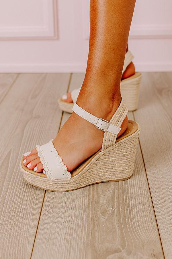 The Avery Wedge In Ivory Product Image