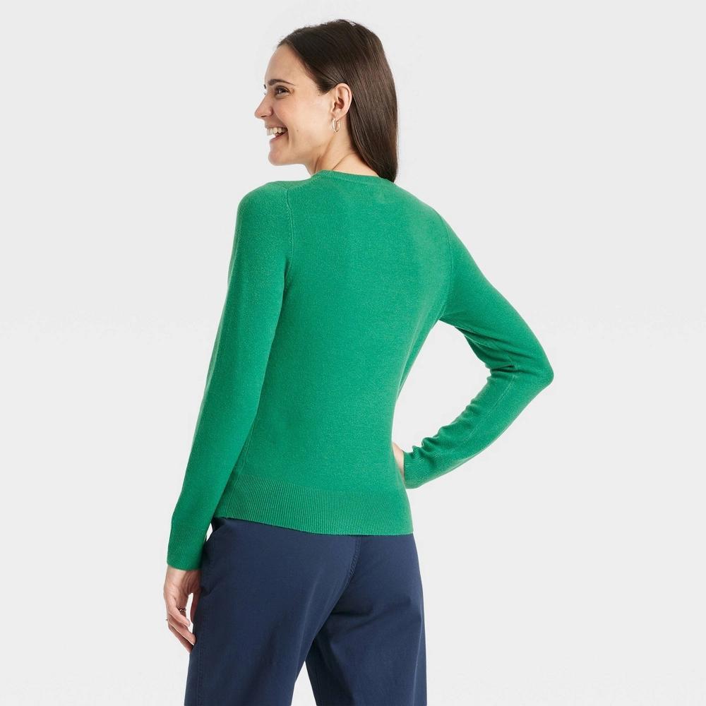 Womens Crewneck Cashfeel Pullover Sweater - A New Day XL Product Image