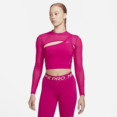 Women's Nike Pro Long-Sleeve Cropped Top Product Image