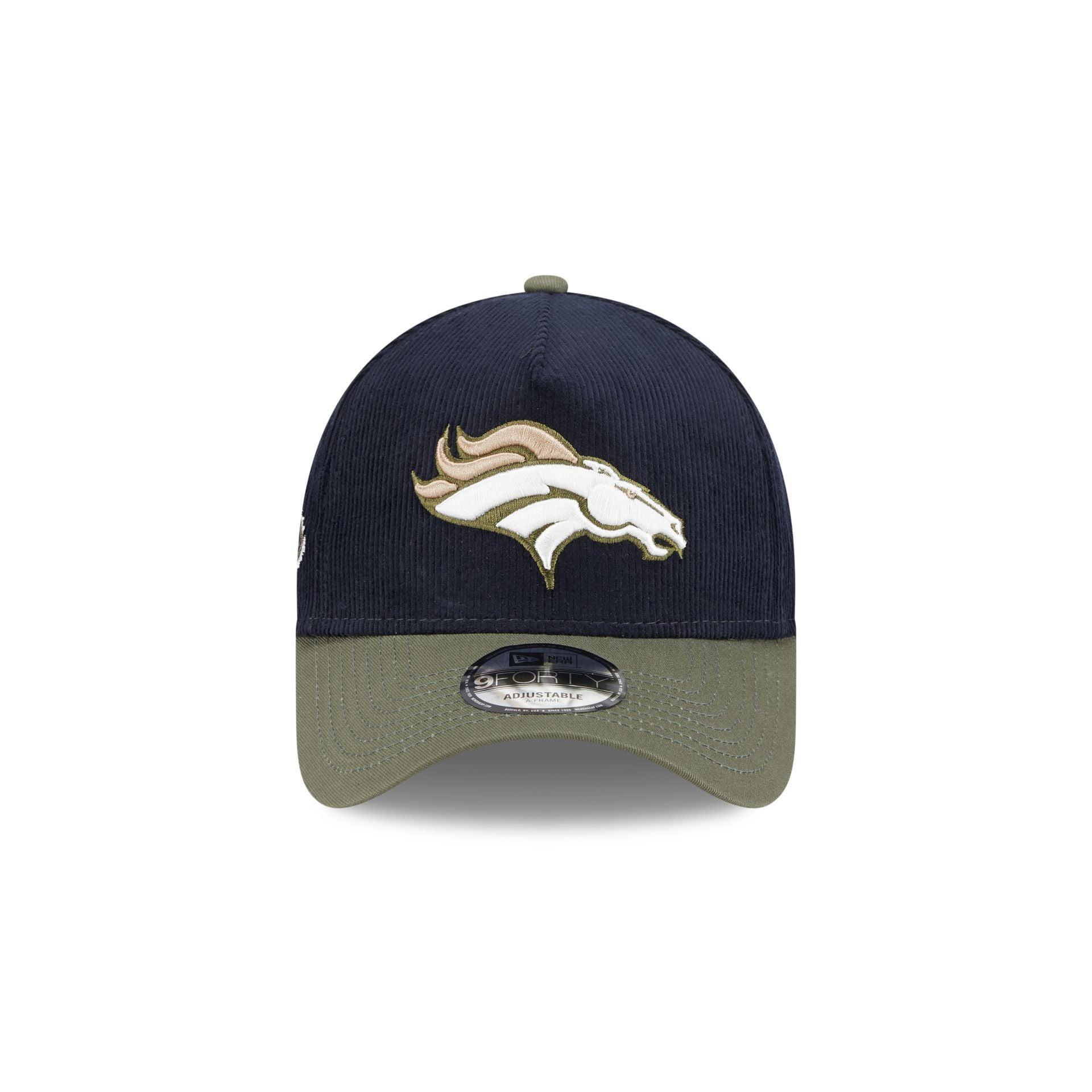 Denver Broncos Navy 9FORTY A-Frame Snapback Hat Male Product Image