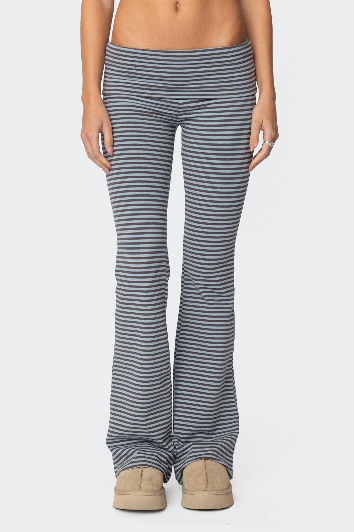 Kaeli Stripey Flared Leggings Product Image