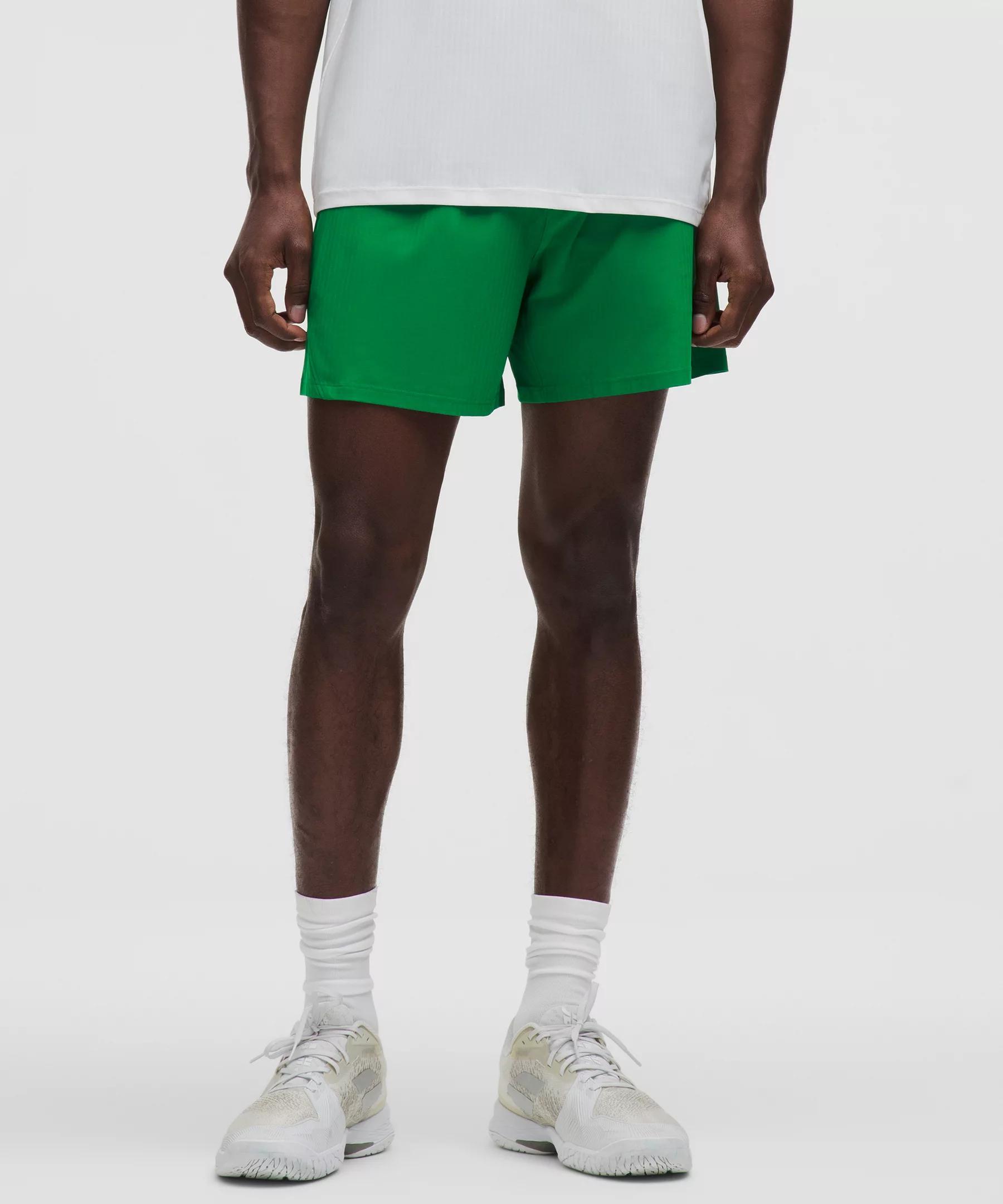 Striped Mesh Tennis Short 5" Product Image