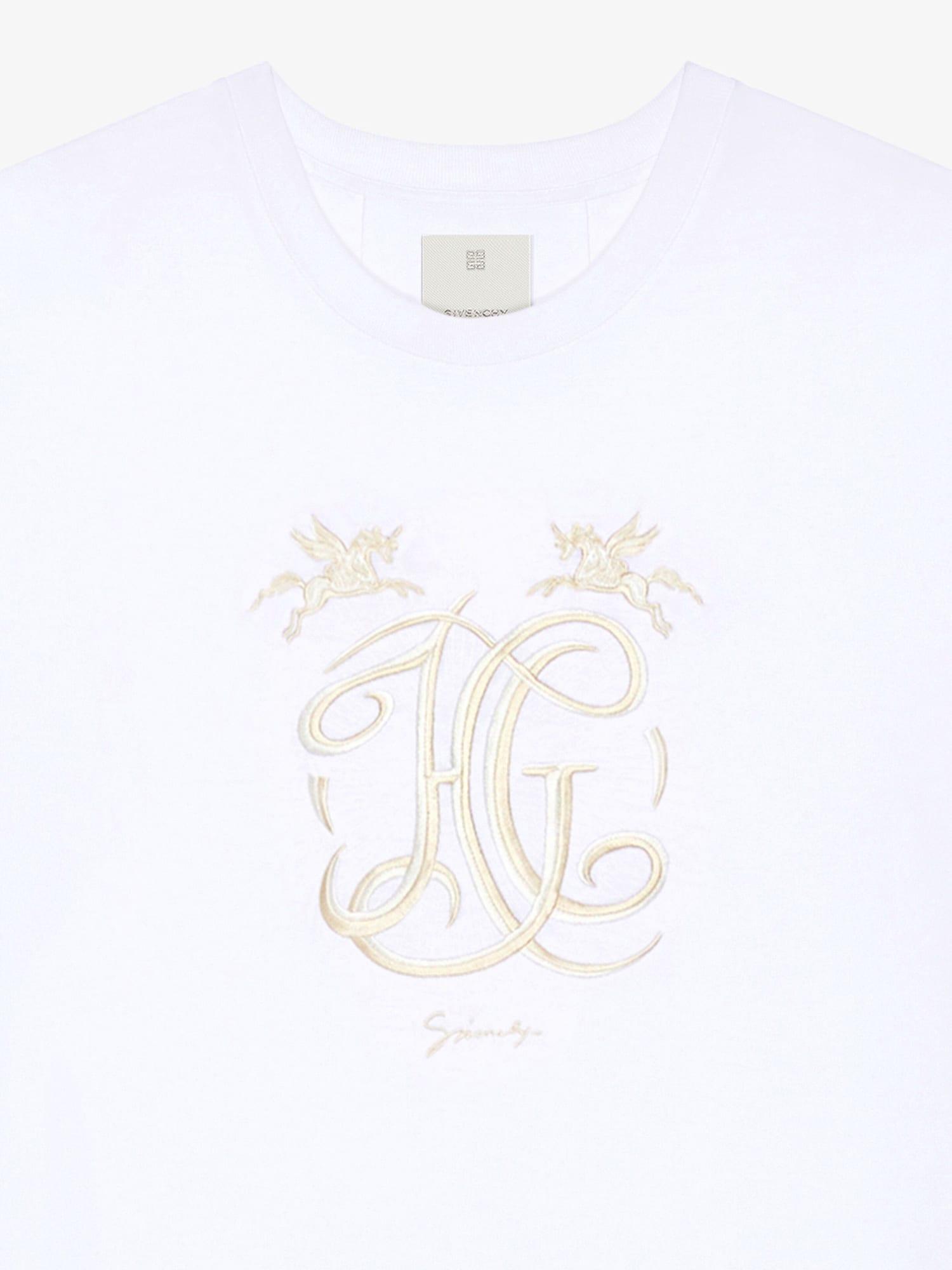 T-shirt in cotton with HG embroidery Product Image