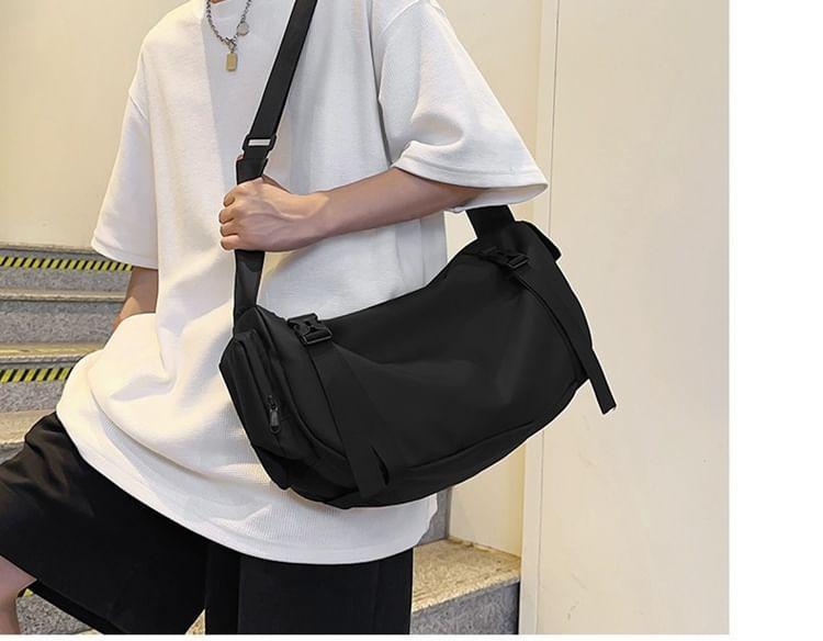 Plain Buckled Crossbody Bag Product Image