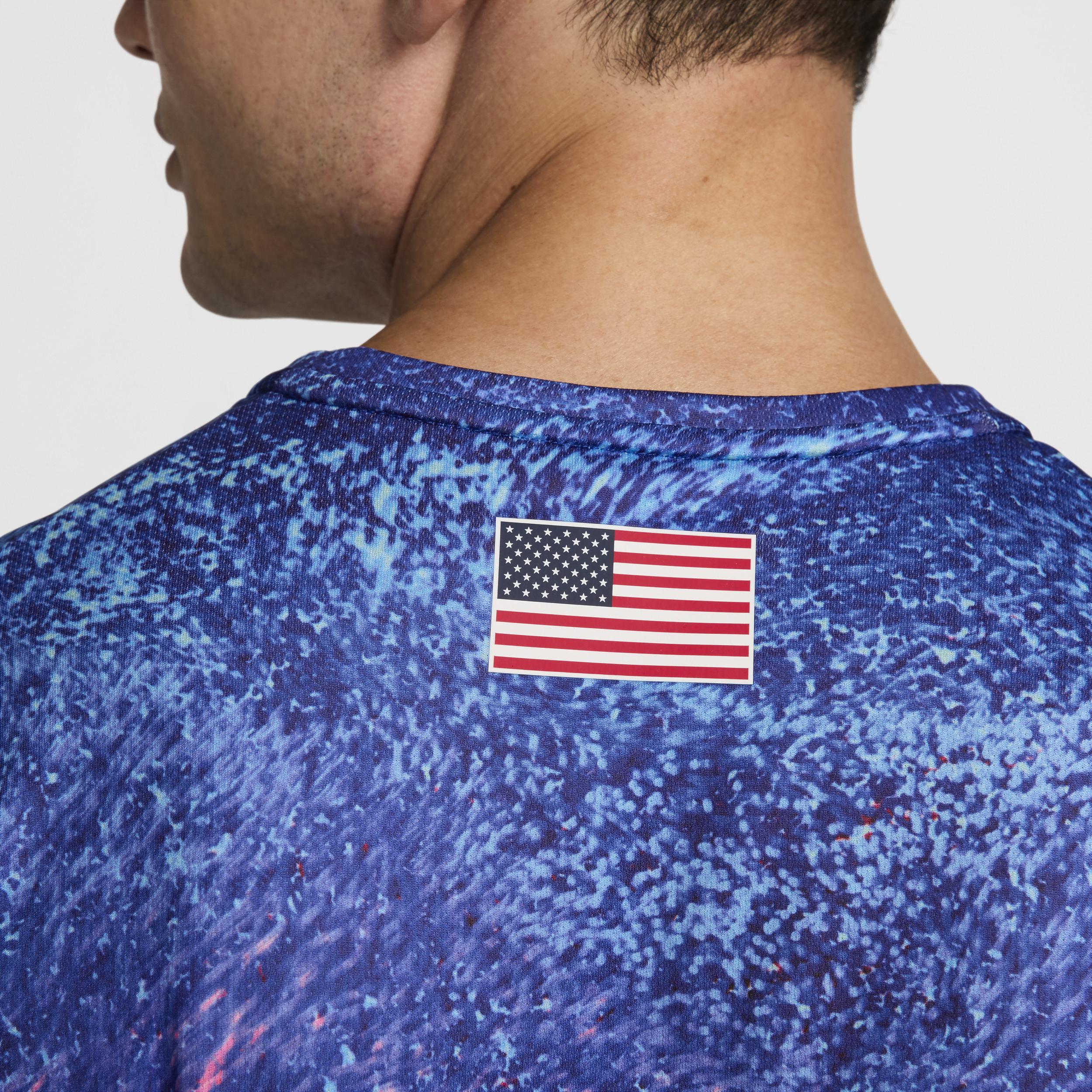 USA Miler Nike Men's Dri-FIT Short-Sleeve Running Top Product Image