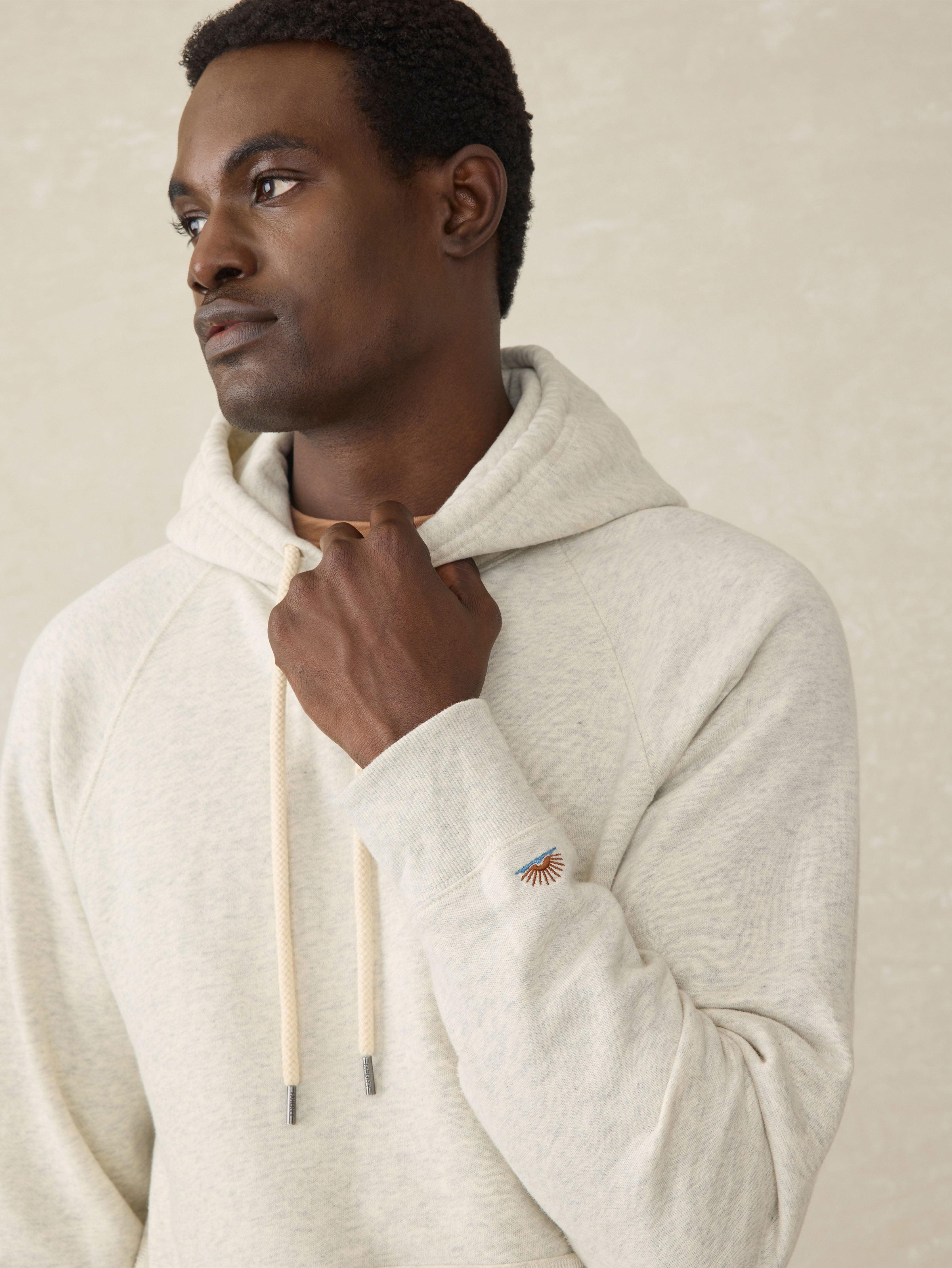 High Standard Fleece Hoodie - Antique Ivory Heather Male Product Image