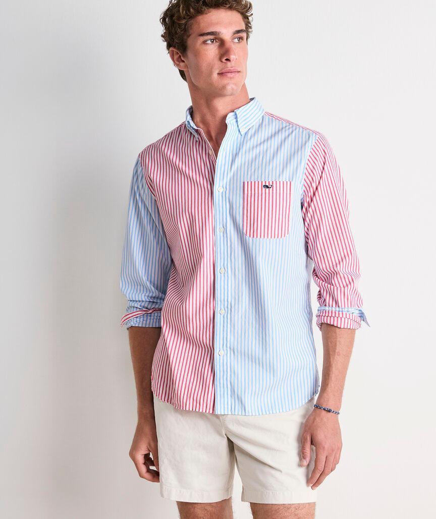 Seabird Stripe Perfect Wash Poplin Party Shirt Product Image
