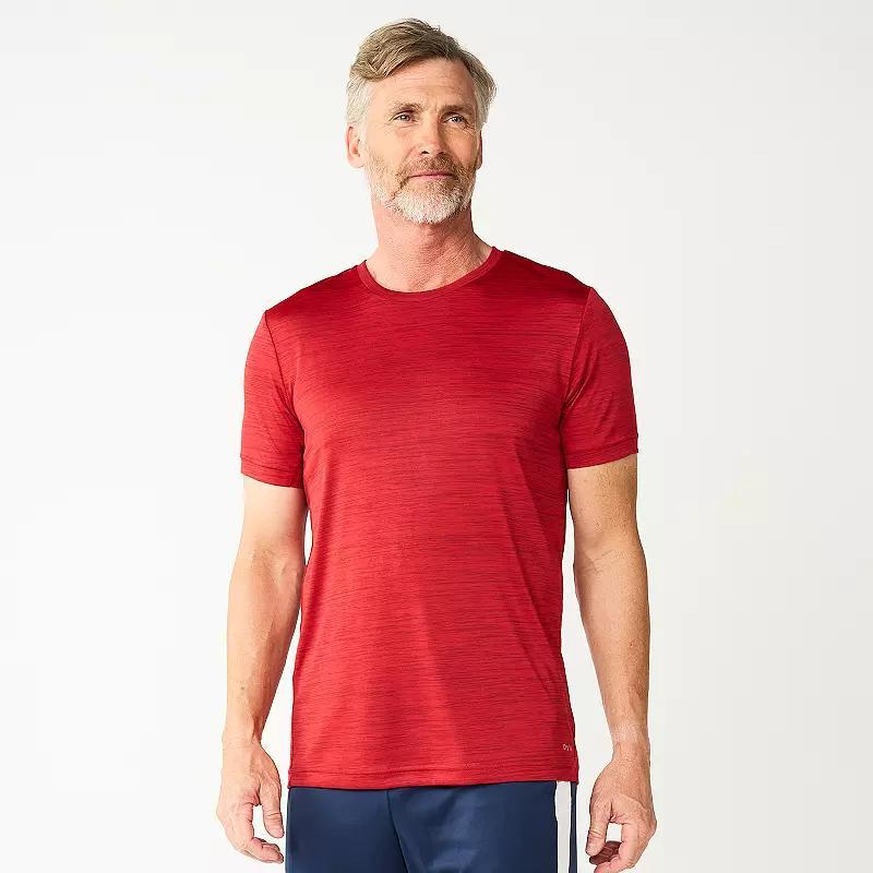 Men's Tek Gear® Dry Tek Tee, Size: Large, Red Cocktail Product Image