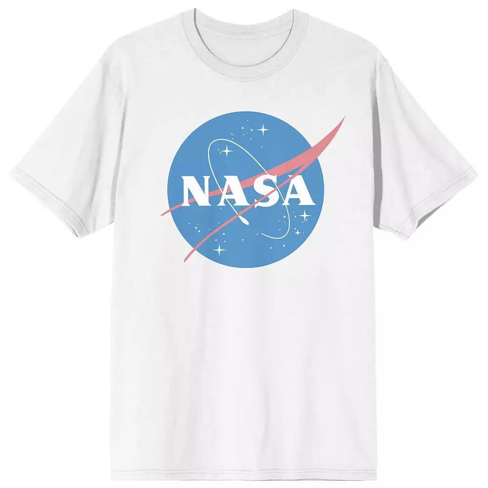 Men's NASA Logo Tee, Boy's, Size: Small, White Product Image