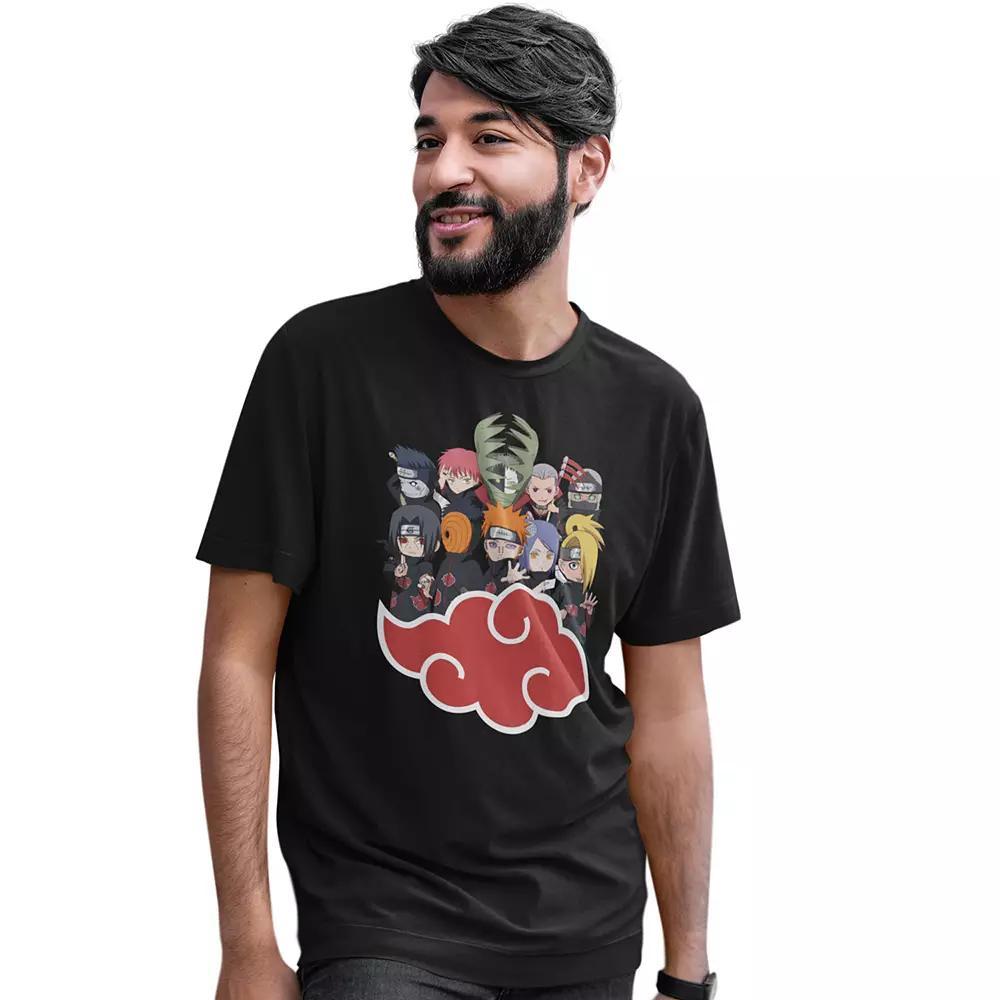 Men's Naruto Akasuki Graphic Character Tee, Size: XXL, Black Product Image