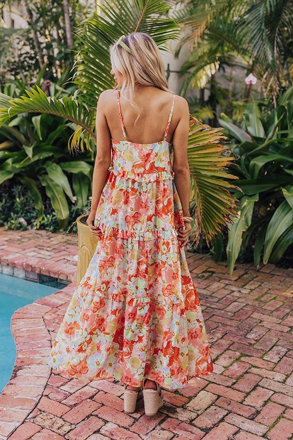 Tropical Shoreline Ruffle Maxi Product Image