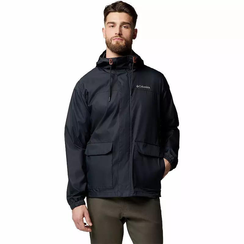 Men's Columbia The Drizz Omni-SHIELD™ Rain Jacket, Size: XL, Black Product Image