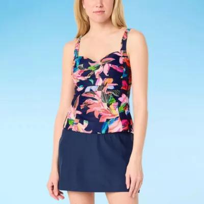 Liz Claiborne Floral Tankini Swimsuit Top Product Image