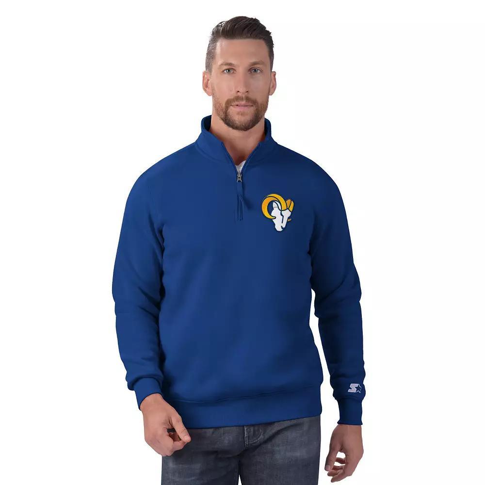 Men's Starter Red Kansas City Chiefs Classic Quarter-Zip Pullover Sweatshirt,  Product Image