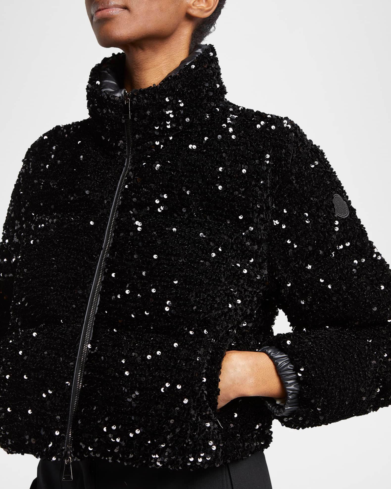 Louvi Sequined Short Down Jacket Product Image