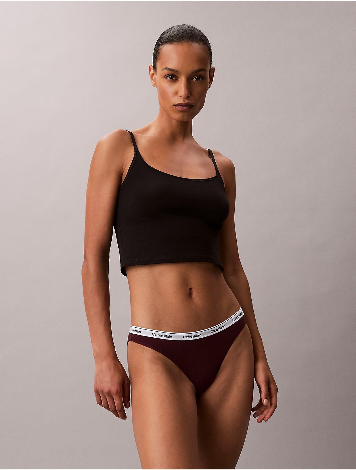 Calvin Klein Womens Modern Logo Bikini - Blue Product Image