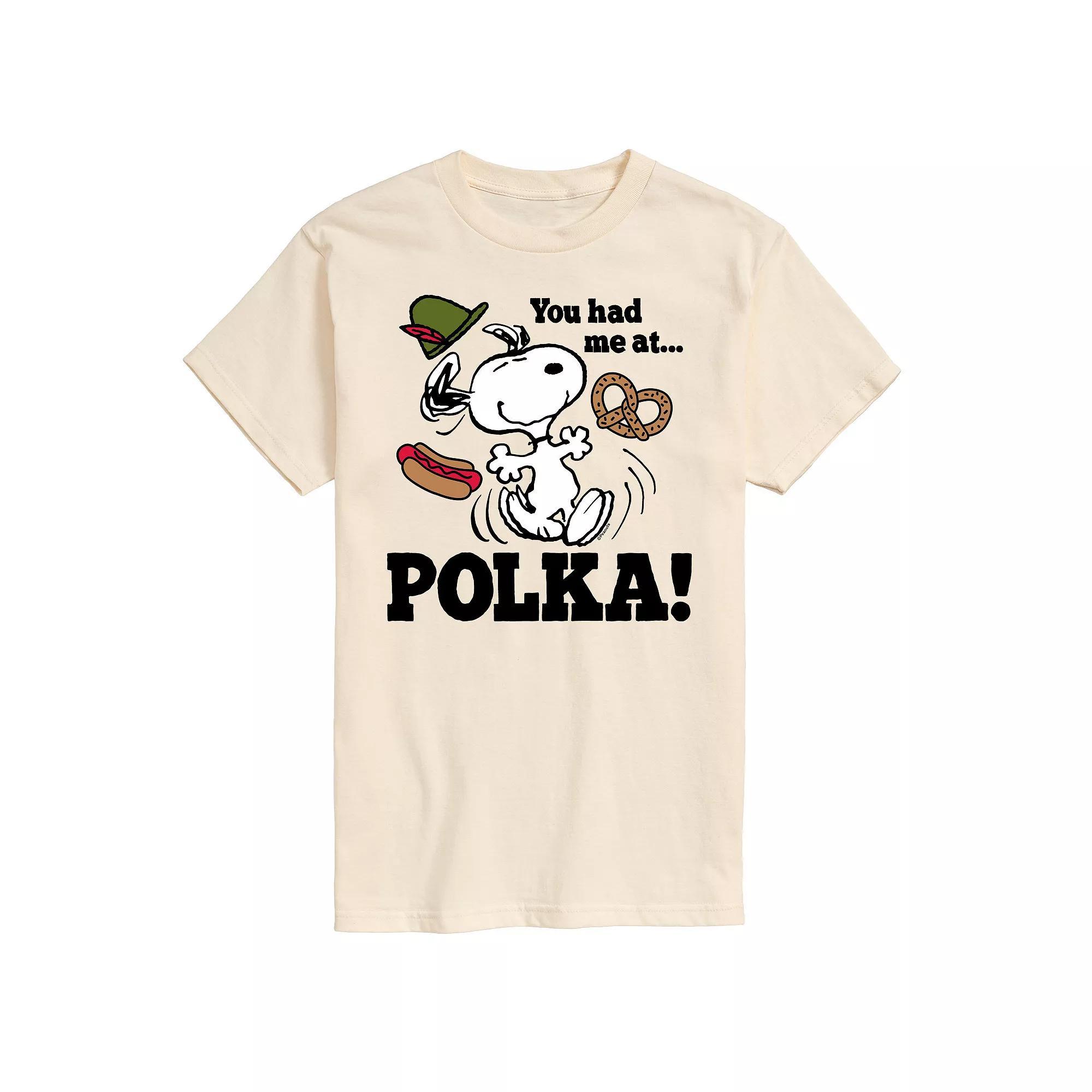 Men's Peanuts You Had Me At Polka Graphic Tee, Size: XXL, White Product Image