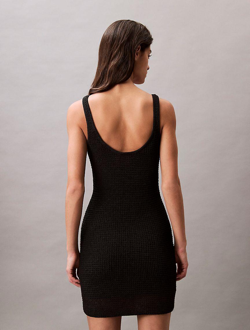 Sweater Stitch Mini Dress Product Image