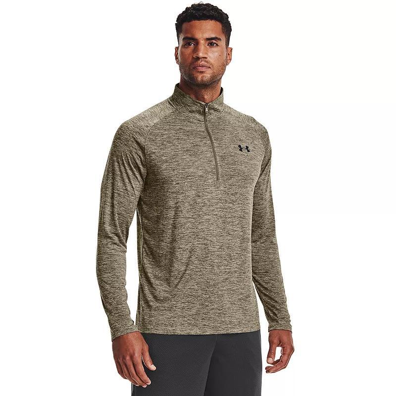 Mens UA Tech  Zip Long Sleeve Product Image