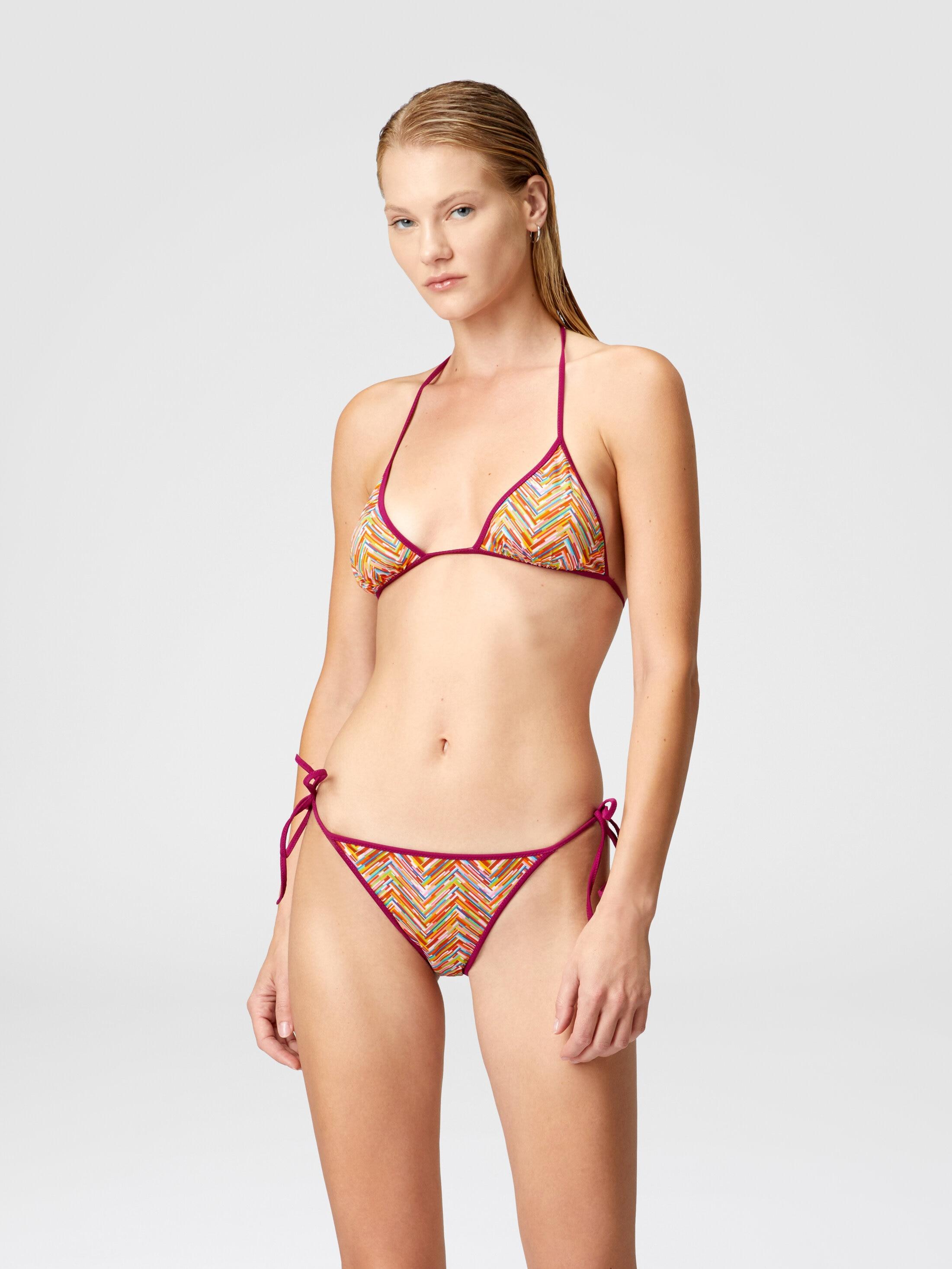 Reversible triangle bikini with print Product Image