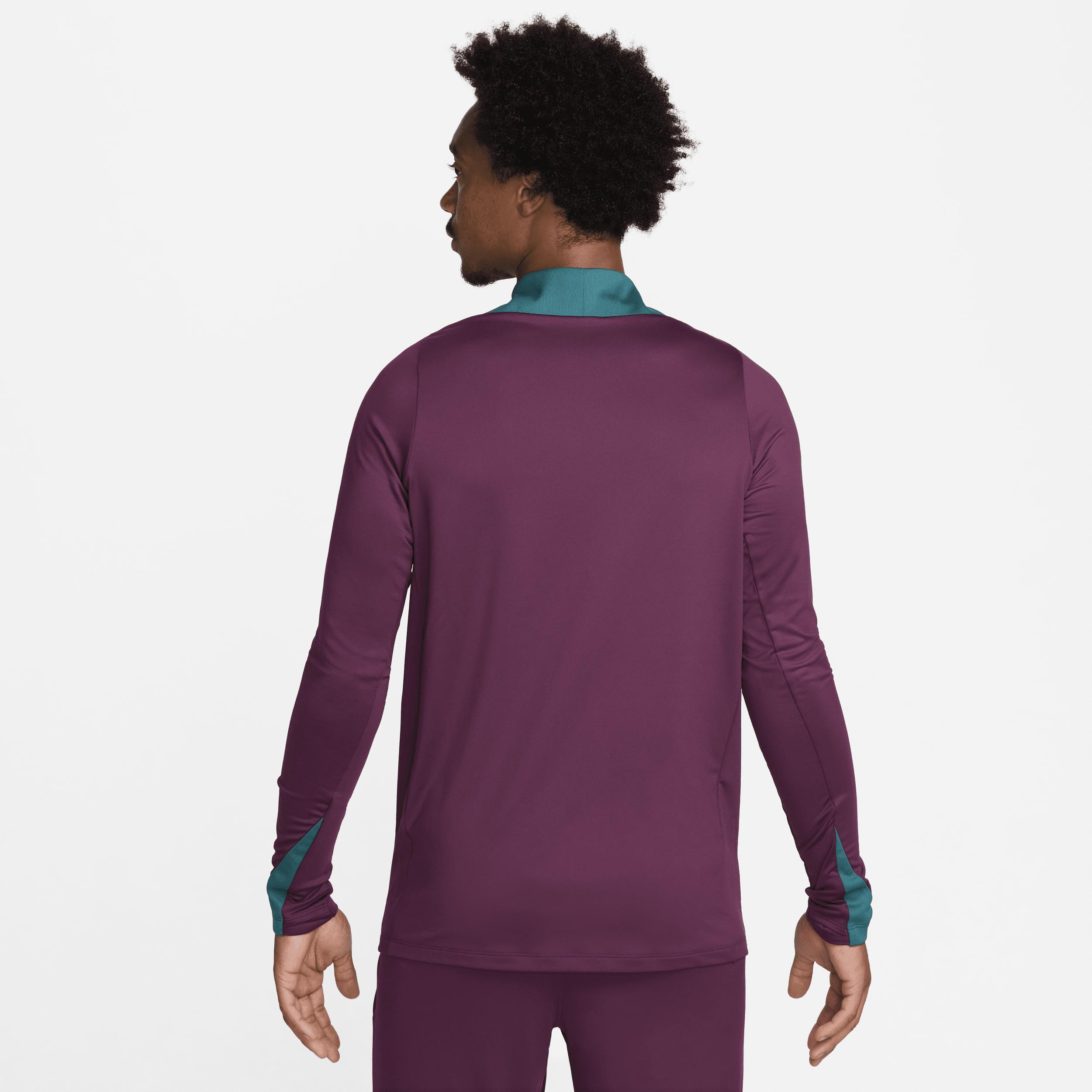 Men's Nike Burgundy Paris Saint-Germain 2024/25 Strike Drill Performance Quarter-Zip Long Sleeve Top,  Product Image