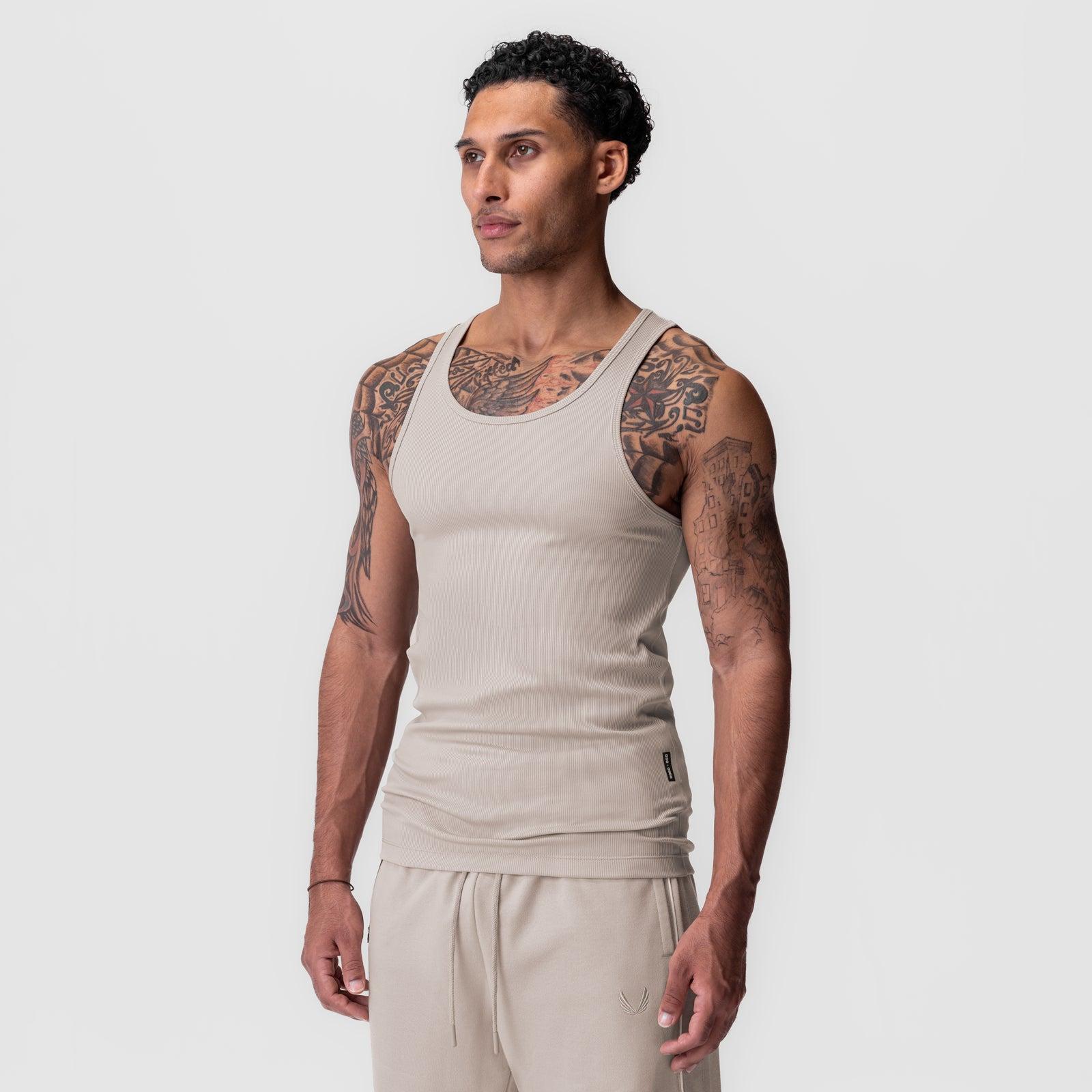 0986. Creora® Tech Ribbed Tank - Chai Product Image