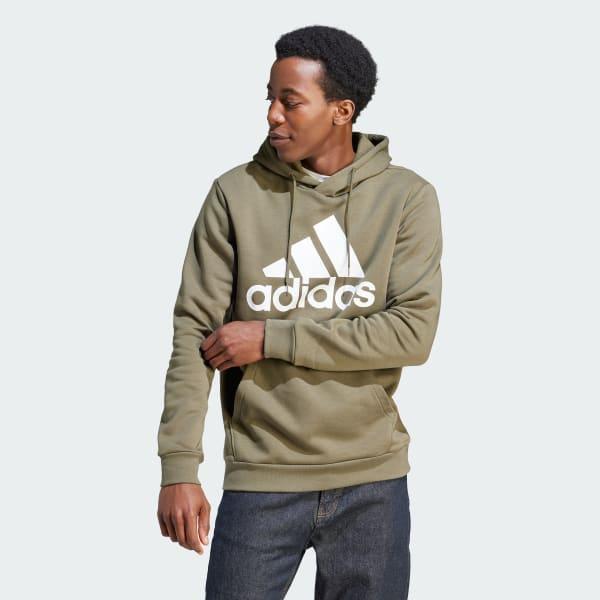 Mens adidas Essential Big Logo Fleece Hoodie Product Image