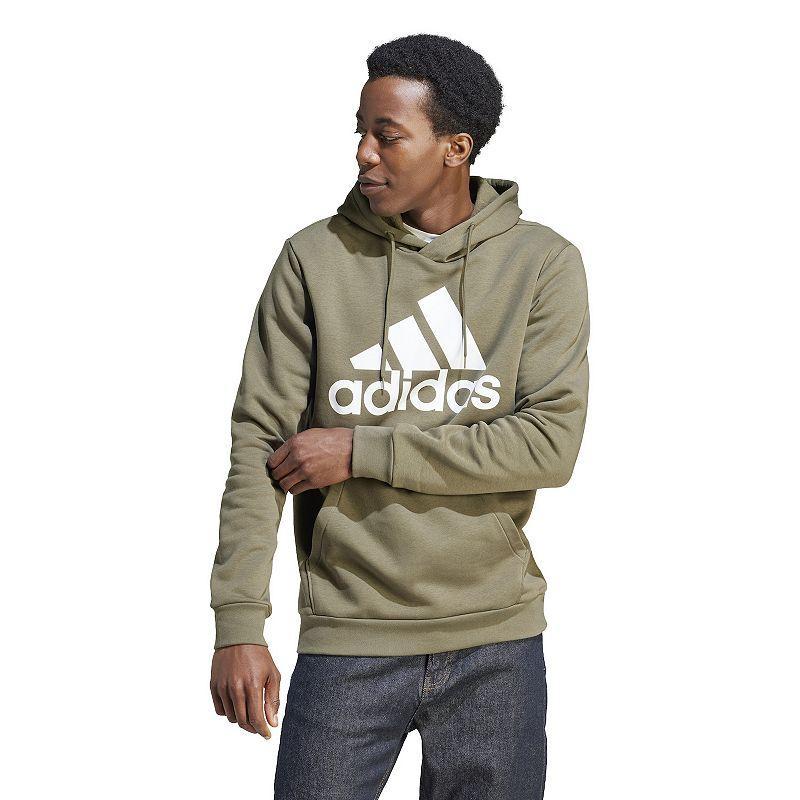 Mens adidas Essential Big Logo Fleece Hoodie Product Image