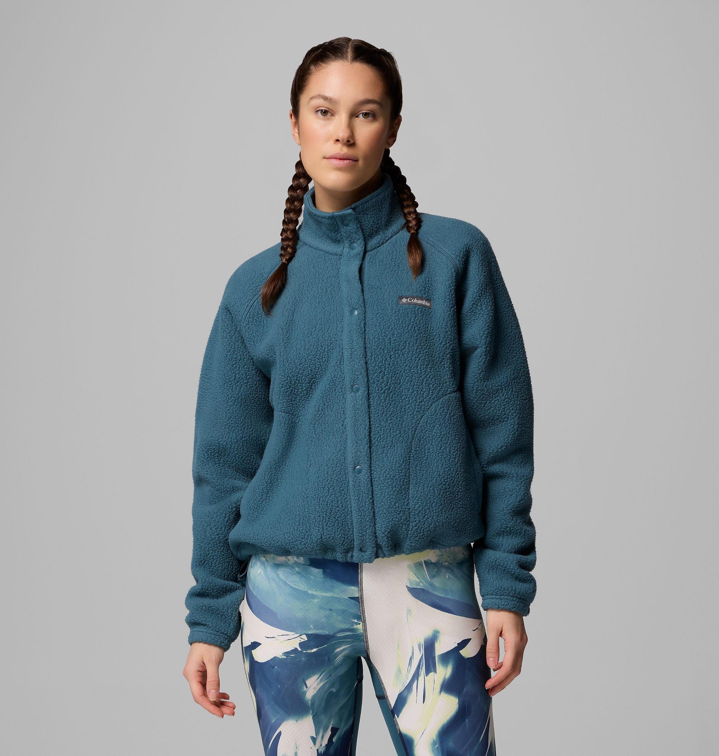 Columbia Womens Jasper Ridge Pebbled Fleece Full Snap- Product Image