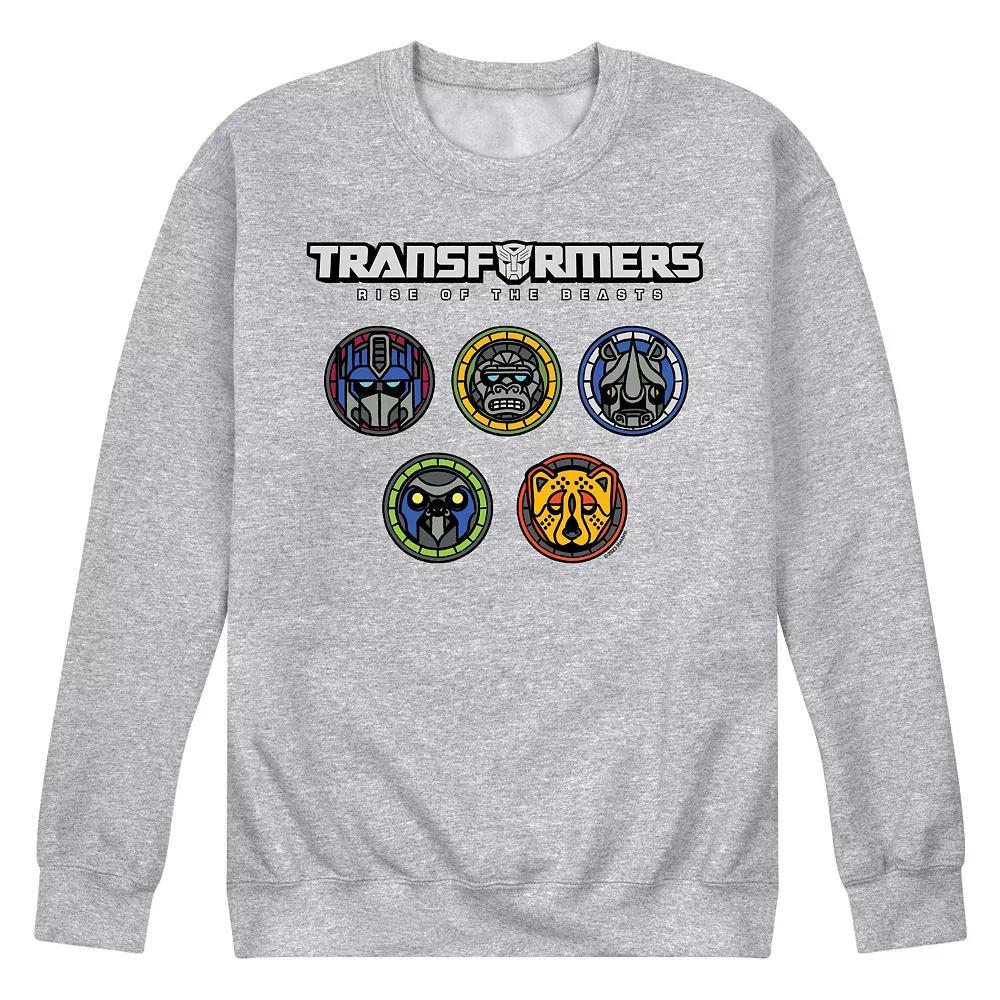Men's Transformers Logo With Badges Fleece Sweatshirt,  Product Image