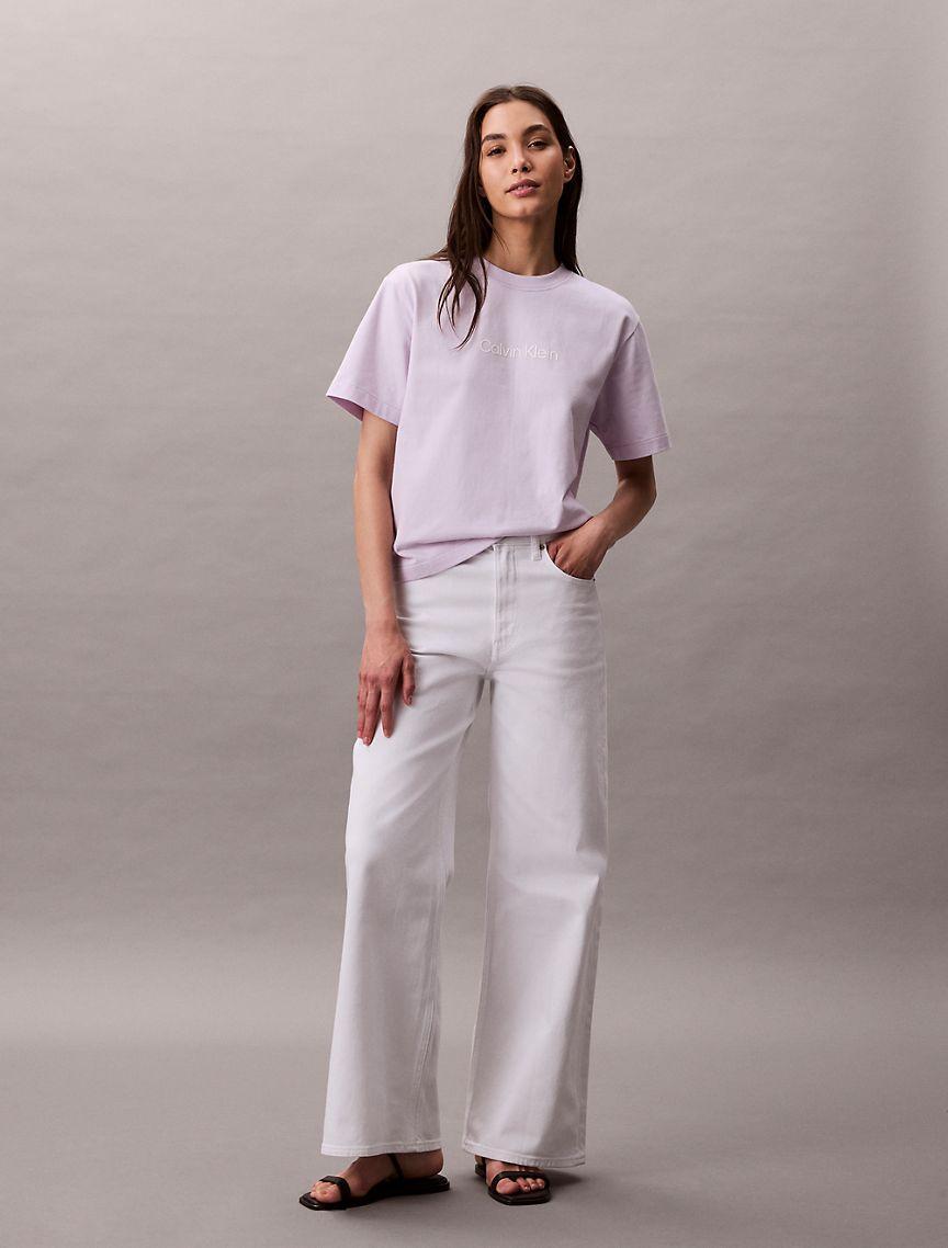 Standard Logo Boxy Fit Crewneck T-Shirt Product Image