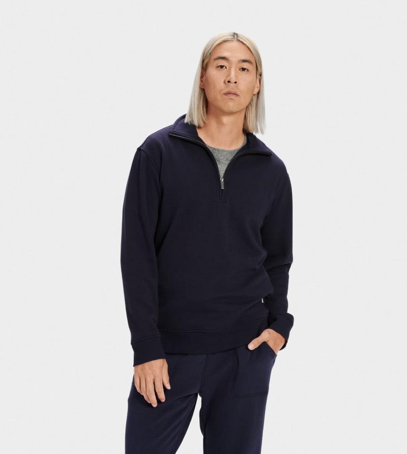 UGG Mens Zeke Half Zip Pullover Fleece Hoodies & Sweatshirts Product Image