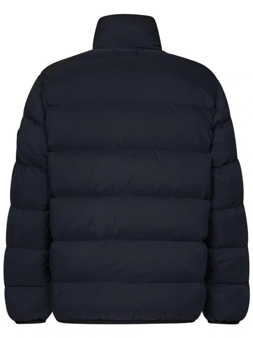 STONE ISLAND Down Jacket In Blue Product Image