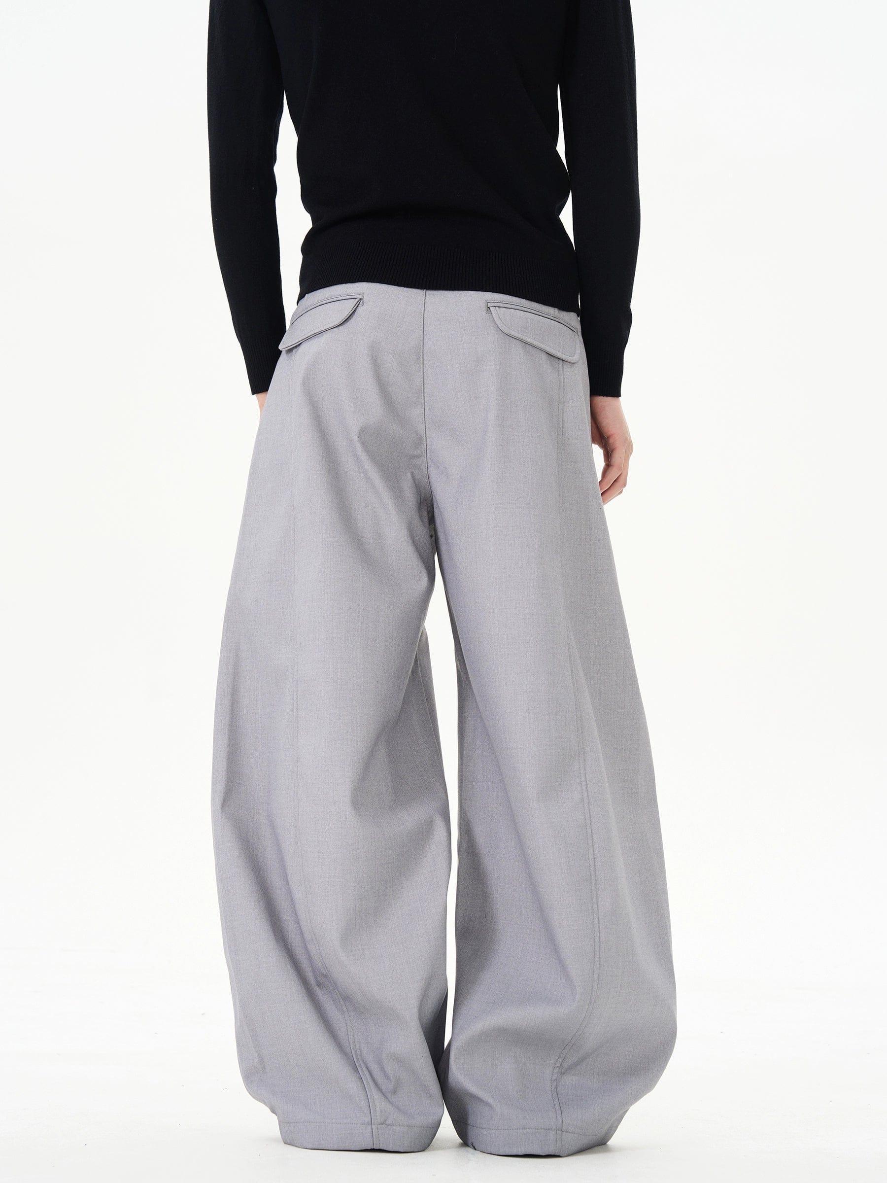 RT No. 12229 STRAIGHT DRAPE PANTS Unisex Product Image