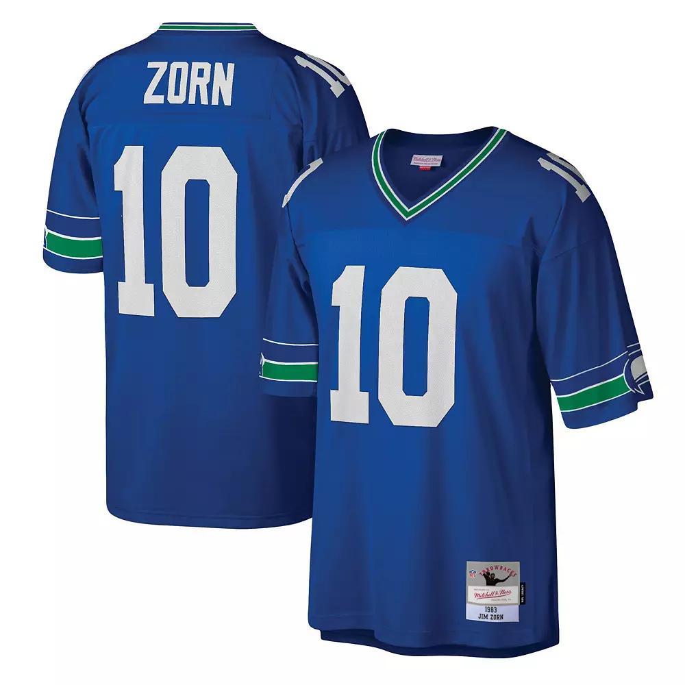 Men's Mitchell & Ness Jim Zorn Royal Seattle Seahawks Legacy Replica Jersey, Size: Large, Blue Product Image