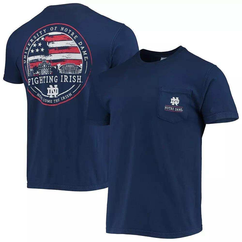 Men's Navy Notre Dame Fighting Irish Campus Americana T-Shirt,  Product Image