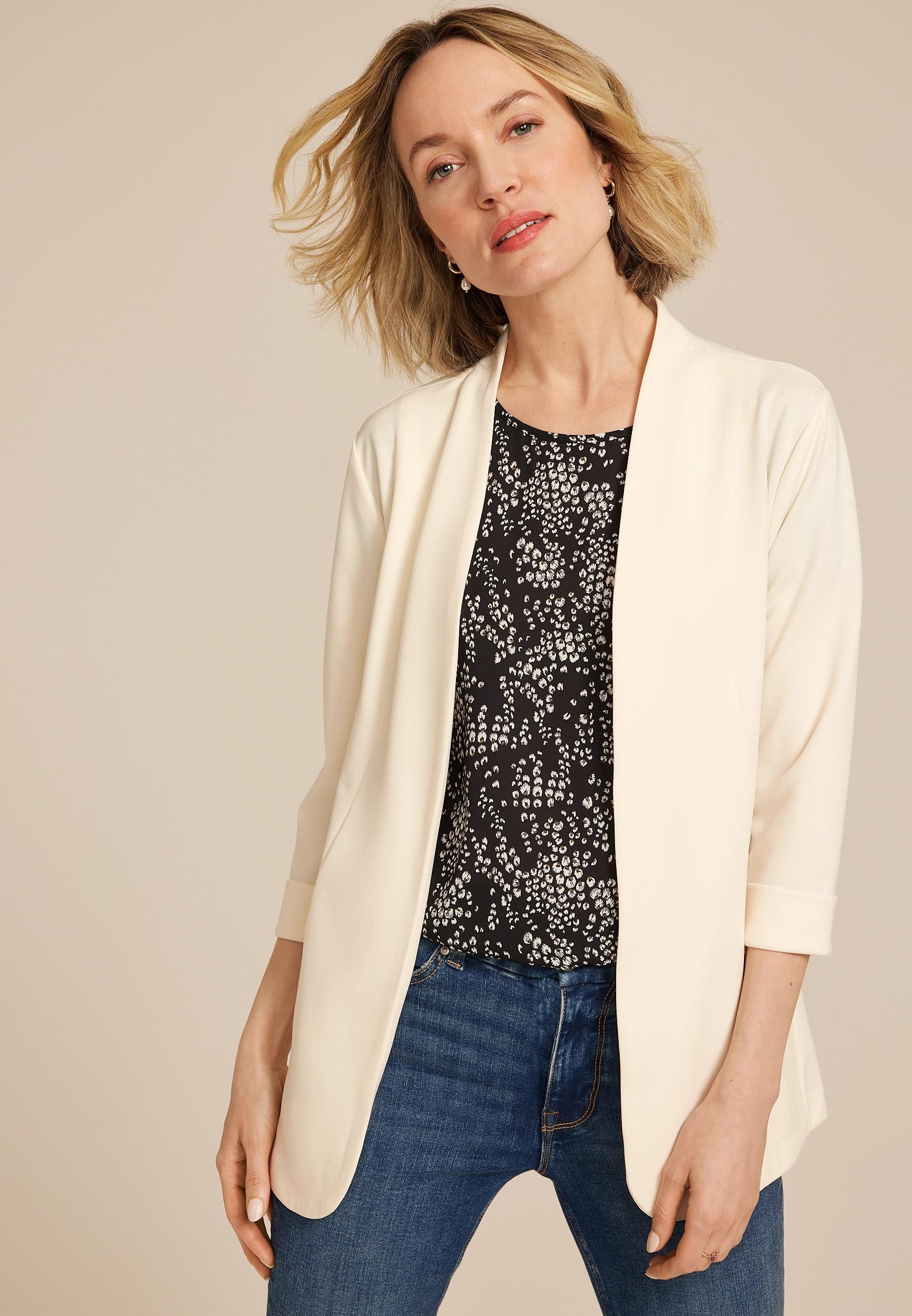 Ever Go Curve Hem Blazer Product Image