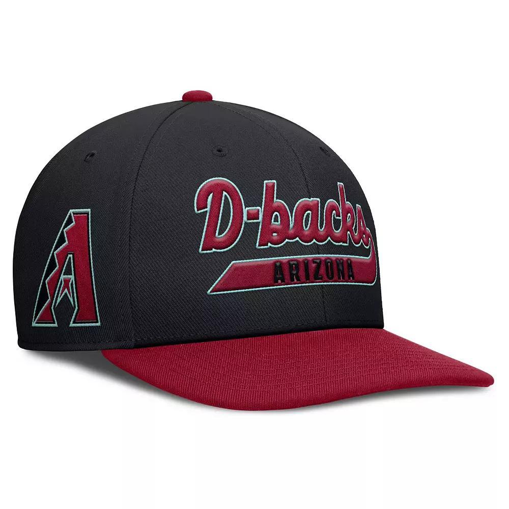 Men's Nike Black/Red Arizona Diamondbacks Pro Performance Snapback Hat, Size: Medium/Large Product Image