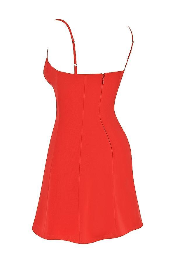 Christiana  red mini dress Product Image