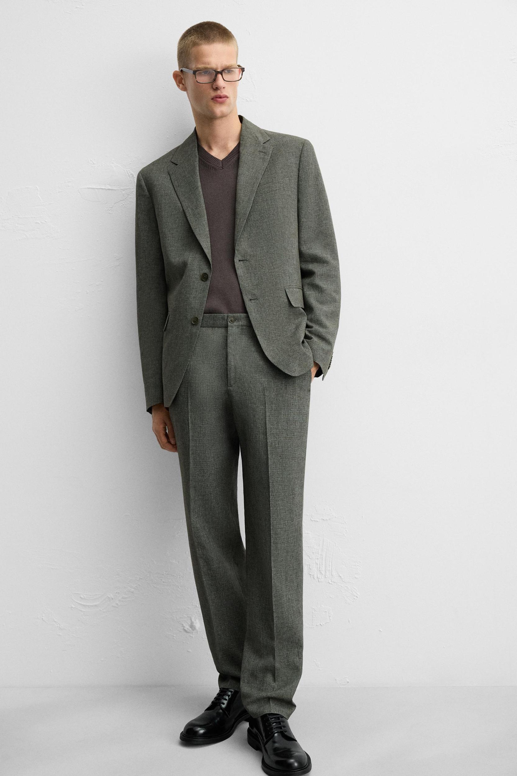 HOUNDSTOOTH SUIT PANTS Product Image