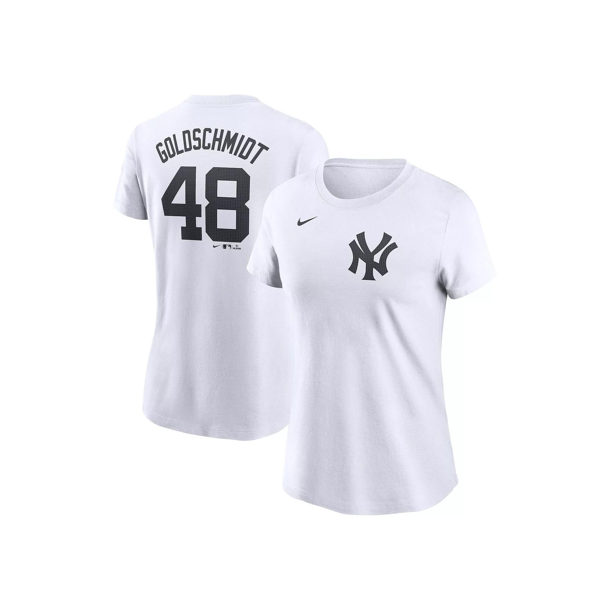 Women's Nike Paul Goldschmidt White New York Yankees Fuse Name & Number T-Shirt,  Product Image