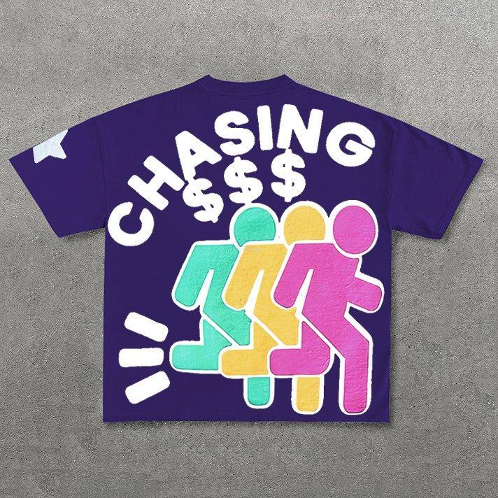 Chasing Money Graphic Print Cotton T-Shirt Product Image