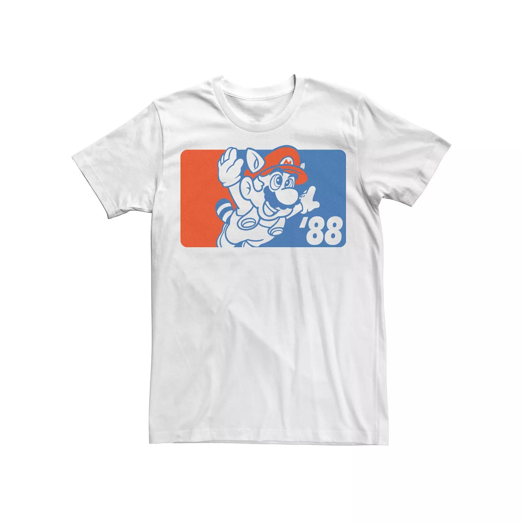 Men's Super Mario Bros 3 Mario Flying Graphic Tee,  Product Image