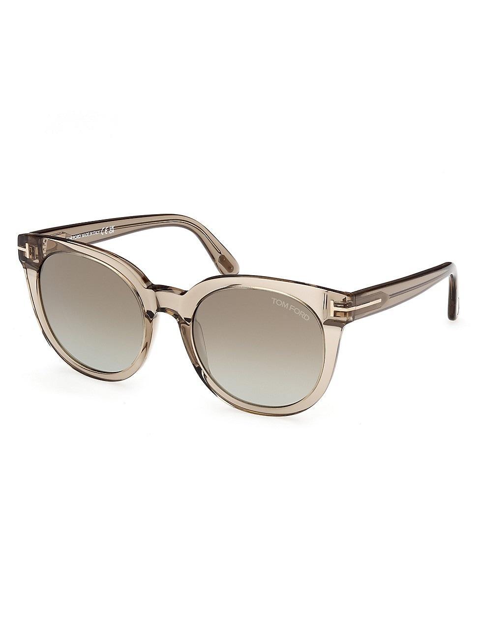 TOM FORD Womens Moria 53mm Transparent Butterfly Sunglasses Product Image