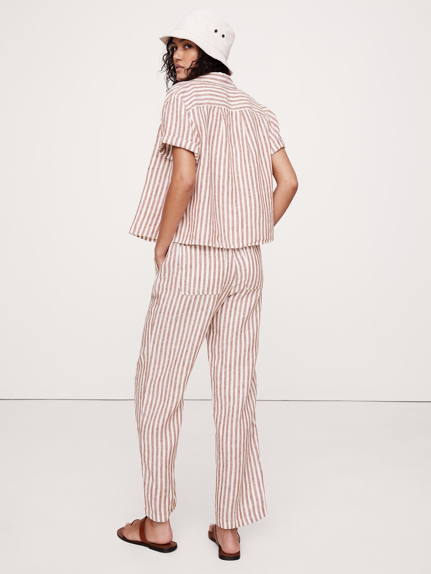 Linen Pull-On Ankle Pant Product Image