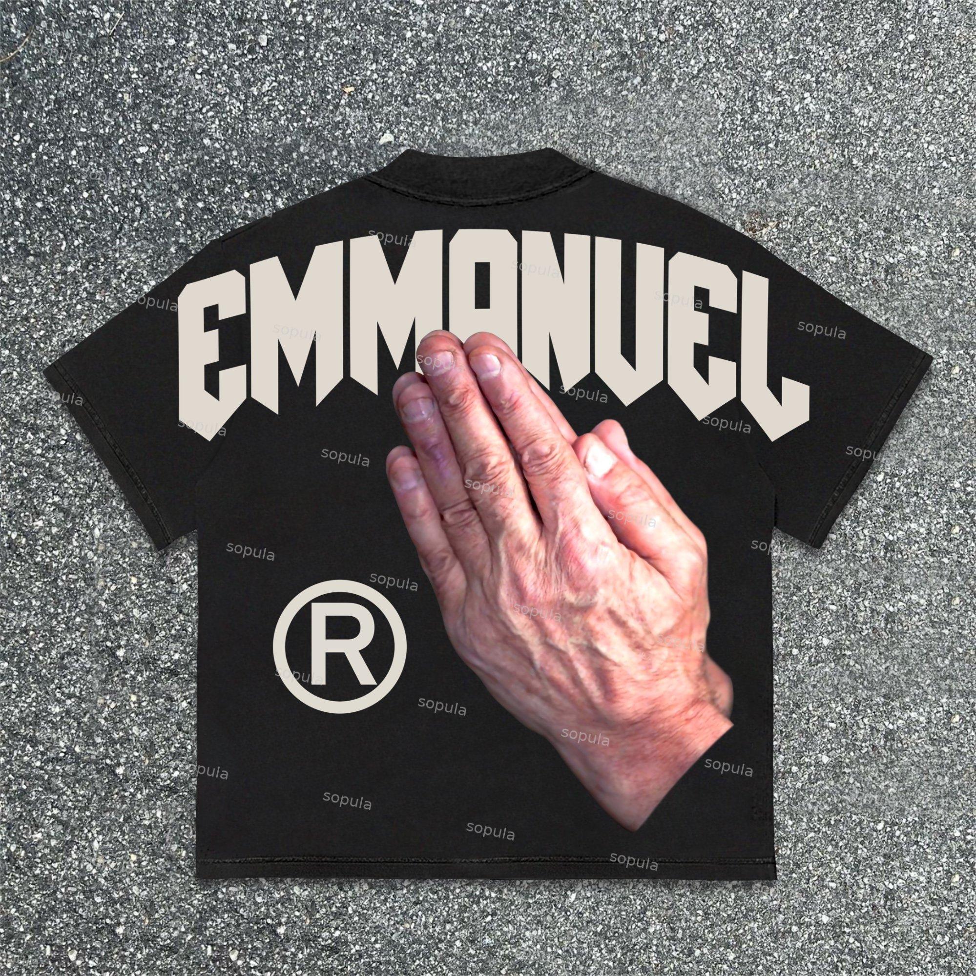 Sopula God Is With Me Graphics Cotton T-Shirt Product Image