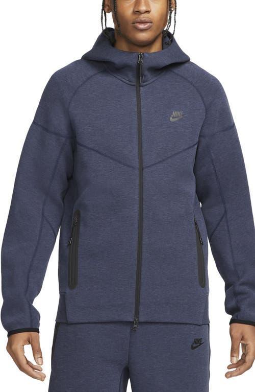 Nike Mens Nike Tech Fleece Full-Zip Hoodie - Mens Birch Heather/Black Product Image