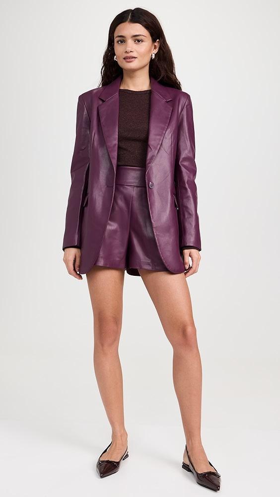 Susana Monaco Faux Leather Boyfriend Jacket | Shopbop Product Image