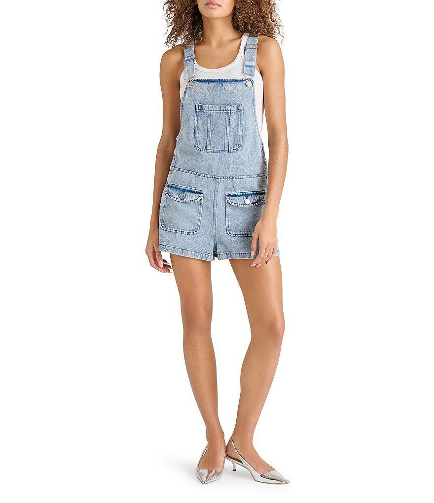 Steve Madden Kittie Shortall Cargo Mini Overall Romper Product Image